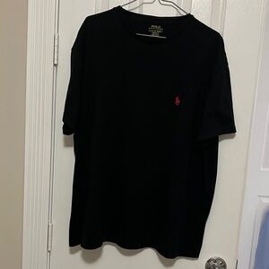Polo by Ralph Lauren Classic Fit Black Tee with Red Logo. Size- xl